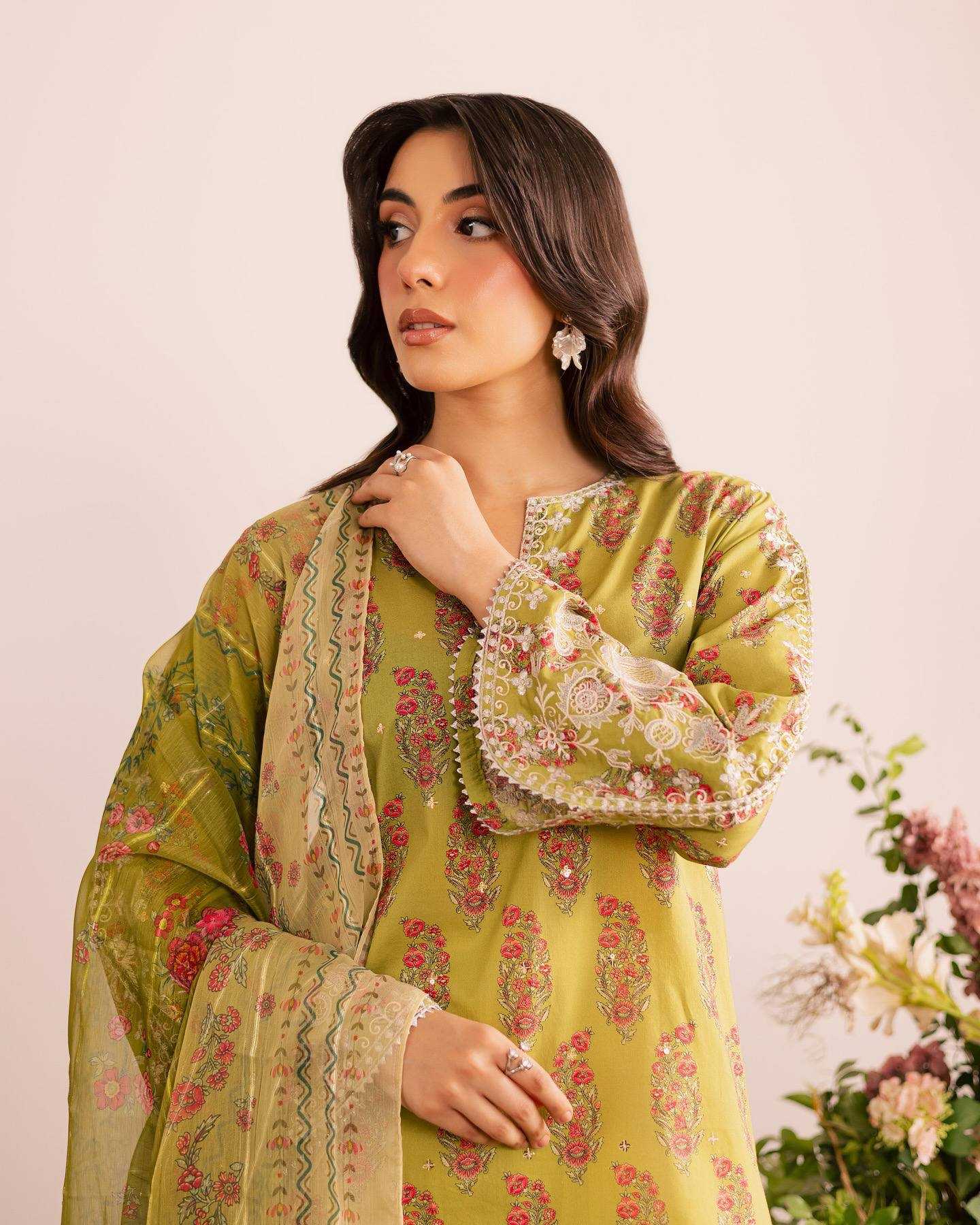 Heavy Crepe  Embroidered Dresses
